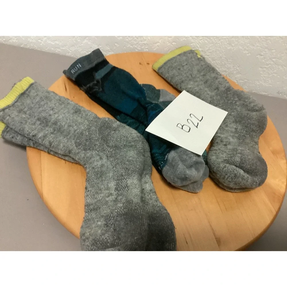 Smartwool 1 pair Crew Socks Women Large Multi 2 Merino Wool Hiking 3 Pair Bundle